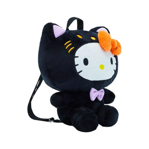 Hello Kitty Halloween Black Cat Plush Backpack Bags BIOWORLD