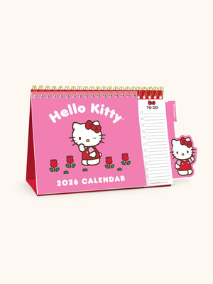 Hello Kitty x Studio Oh! 2026 Standing Desk Easel Calendar with Pen Holder Stationery Studio Oh!