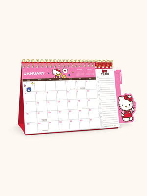 Hello Kitty x Studio Oh! 2026 Standing Desk Easel Calendar with Pen Holder Stationery Studio Oh!