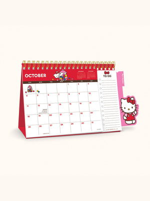 Hello Kitty x Studio Oh! 2026 Standing Desk Easel Calendar with Pen Holder Stationery Studio Oh!