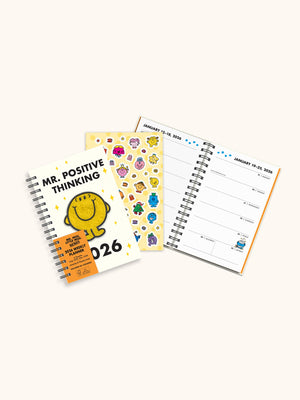 Mr. Positive x Studio Oh! 2026 Thinking Chenille Patch Planner Stationery Studio Oh!