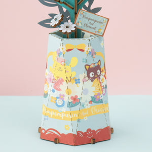 Pompompurin & Chococat Chamomile 3D Wooden Flower Puzzle Kit Toys&Games Hands Craft