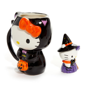 Hello Kitty Halloween Costume Ceramic Mug and Figurine Gift Set Seasonal Blue Sky Clayworks