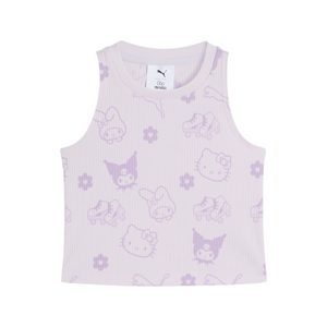 Hello Kitty and Friends x PUMA Kids Ribbed Tank Top (Lilac Frost) Apparel PUMA