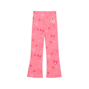 Hello Kitty and Friends x PUMA Kids Ribbed Flared Leggings (Magic Rose) Apparel PUMA
