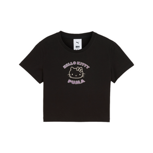 Hello Kitty x PUMA Graphic Baby Tee (PUMA Black) Apparel PUMA
