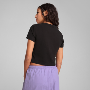 Hello Kitty x PUMA Graphic Baby Tee (PUMA Black) Apparel PUMA