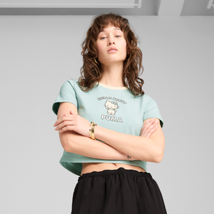 Hello Kitty x PUMA Graphic Baby Tee (Modern Mint) Apparel PUMA