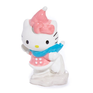Hello Kitty Ceramic Holiday Salt & Pepper Set (Snow Play) Seasonal Blue Sky Clayworks
