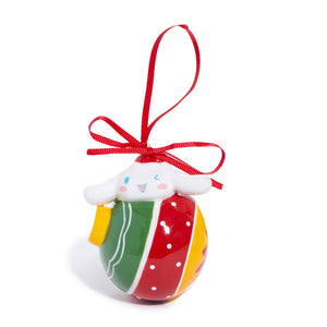 Hello Kitty and Cinnamoroll 2-pc Holiday Ceramic Ornament Set (Red) Seasonal Blue Sky Clayworks