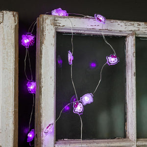 Hello Kitty Pink Bow 20ct LED String Lights Home Goods Silver Buffalo