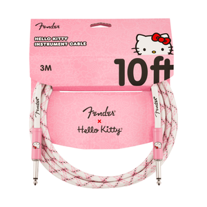 Hello Kitty x Fender White/Pink Woven Cable Home FENDER