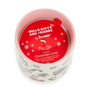 Hello Kitty Holiday Cheer Ceramic Candle Home Goods Blue Sky Clayworks
