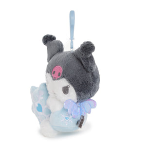 Kuromi Plush Mascot Clip (Snow Angel Series) Plush NAKAJIMA CORPORATION
