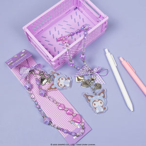 Kuromi Beaded Charm Mobile Phone Wrist Strap (Cosplay Friends) Accessory Hamee.com - Hamee US