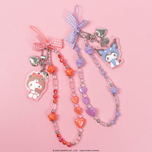 Kuromi Beaded Charm Mobile Phone Wrist Strap (Cosplay Friends) Accessory Hamee.com - Hamee US