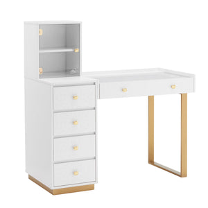 Hello Kitty x Impressions Vanity SlayStation Duet Vanity Desk Home Goods Impressions Vanity Co. Gold