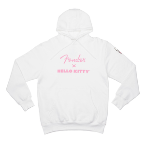 Hello Kitty x Fender White Sleeve Logo Hoodie Apparel FENDER