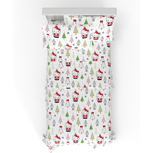 Hello Kitty Holiday Cotton Flannel Sheet Set Home Goods Franco Manufacturing Co Inc WHITE/MULTI TWIN