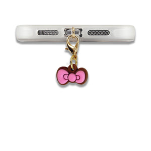 Hello Kitty x Sonix Pink Bows Charging Port 3-Pc Charms Set Accessory BySonix Inc.