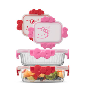 Hello Kitty Fluted Food Storage Containers (Set of 2) Home Goods JoyJolt