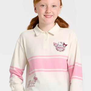 Hello Kitty and Friends Girls Dream Big Long Sleeve Rugby Shirt Apparel Mad Engine Global LLC