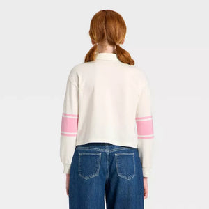 Hello Kitty and Friends Girls Dream Big Long Sleeve Rugby Shirt Apparel Mad Engine Global LLC