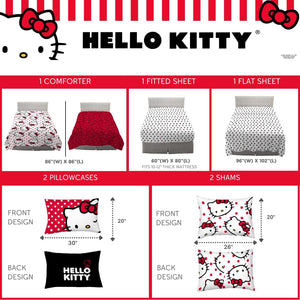 Hello Kitty Polka Dot Party Bedding Set Home Goods Franco Manufacturing Co Inc