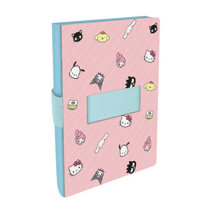 Hello Kitty and Friends x Studio Oh! Pink Pinstripe Casey Notebook with Phone Loop Stationery Studio Oh!