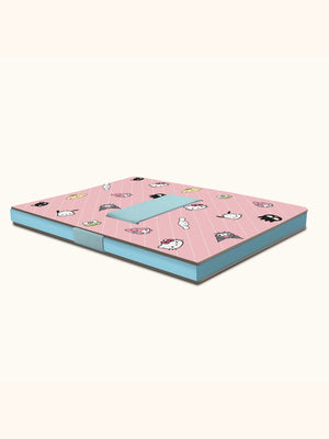 Hello Kitty and Friends x Studio Oh! Pink Pinstripe Casey Notebook with Phone Loop Stationery Studio Oh!