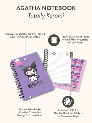 Kuromi x Studio Oh! Agatha Notebook Stationery Studio Oh!