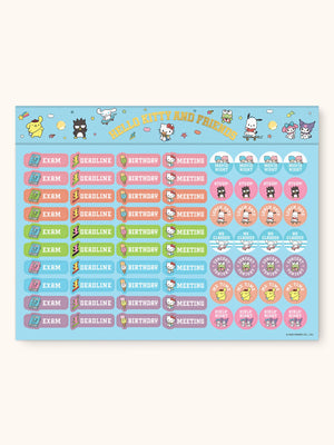 Hello Kitty and Friends x Studio Oh! College Letters Blue Weekly Desk Pad Stationery Studio Oh!