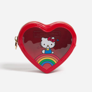 Hello Kitty x Stoney Clover Lane Clear Front Heart Pouch (Apple) Bags STONEY CLOVER LANE