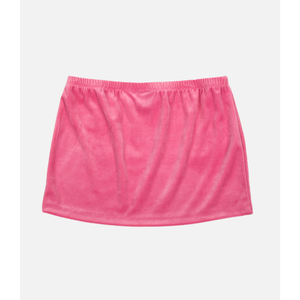 Hello Kitty x Dumbgood Pink Velour Mini Skirt (50th Anniv.) Apparel BIOWORLD