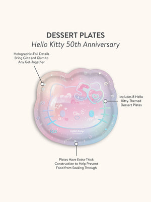 Hello Kitty x Studio Oh! 50th Anniversary Dessert Plates Paper Tableware Studio Oh!