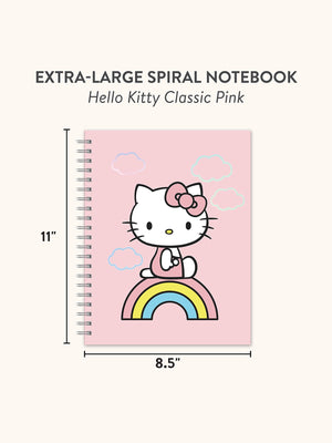 Hello Kitty x Studio Oh! Classic Pink Extra-Large Spiral Notebook Stationery Studio Oh!