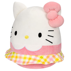 Hello Kitty 14" Gingham Skirt Squishmallows Plush Plush Jazwares