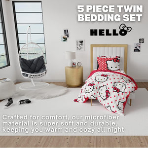 Hello Kitty Polka Dot Party Bedding Set Home Goods Franco Manufacturing Co Inc