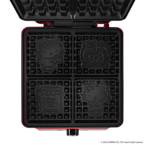 Hello Kitty Deluxe Waffle Maker (Red) Home Goods Uncanny Brands Wholesale