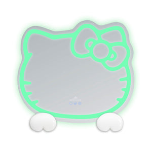 Hello Kitty x Impressions Vanity RGB Wall Mirror 2.0 W/ Bluetooth Speakers and Specialty Base Beauty Impressions Vanity Co.