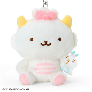 Gaopowerroo & Piyo Plush Mascot Keychain (Omelette Rice Series) Accessory Japan Original