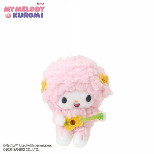 My Sweet Piano Guitar Plush Mascot Keychain (My Melody & Kuromi Netflix Series) Accessory Japan Original