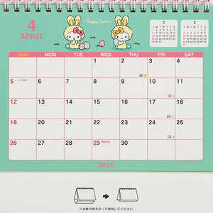 Hello Kitty 2026 Desk Calendar Stationery Japan Original