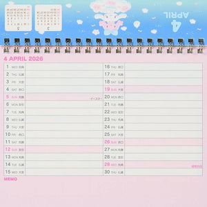 Cinnamoroll 2026 Desk Calendar Stationery Japan Original