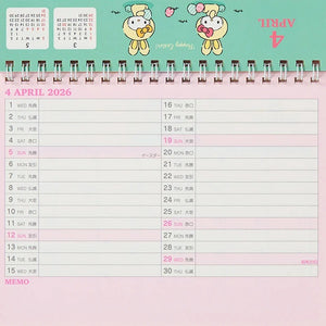 Hello Kitty 2026 Desk Calendar Stationery Japan Original