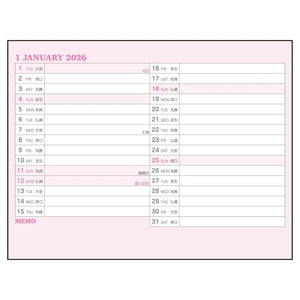 Hello Kitty 2026 Desk Calendar Stationery Japan Original