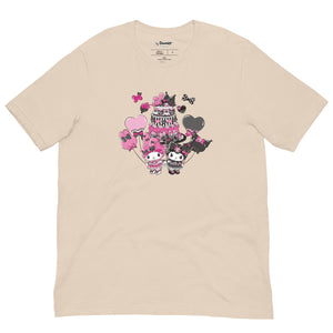 My Melody 50th Anniversary and Kuromi 20th Anniversary Tee (Cake) Apparel Printful Soft Cream XS