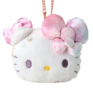 Hello Kitty Plush ID Card Holder 50th Anniv. (Fashionable Ribbons Series) Accessory Japan Original
