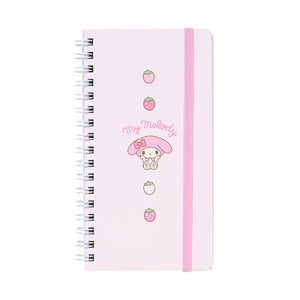 My Melody Slim Spiral Notebook (Elastic Closure) Stationery Japan Original