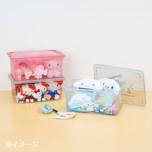 Hello Kitty Clear Glitter Storage Bin (S) Home Goods Japan Original